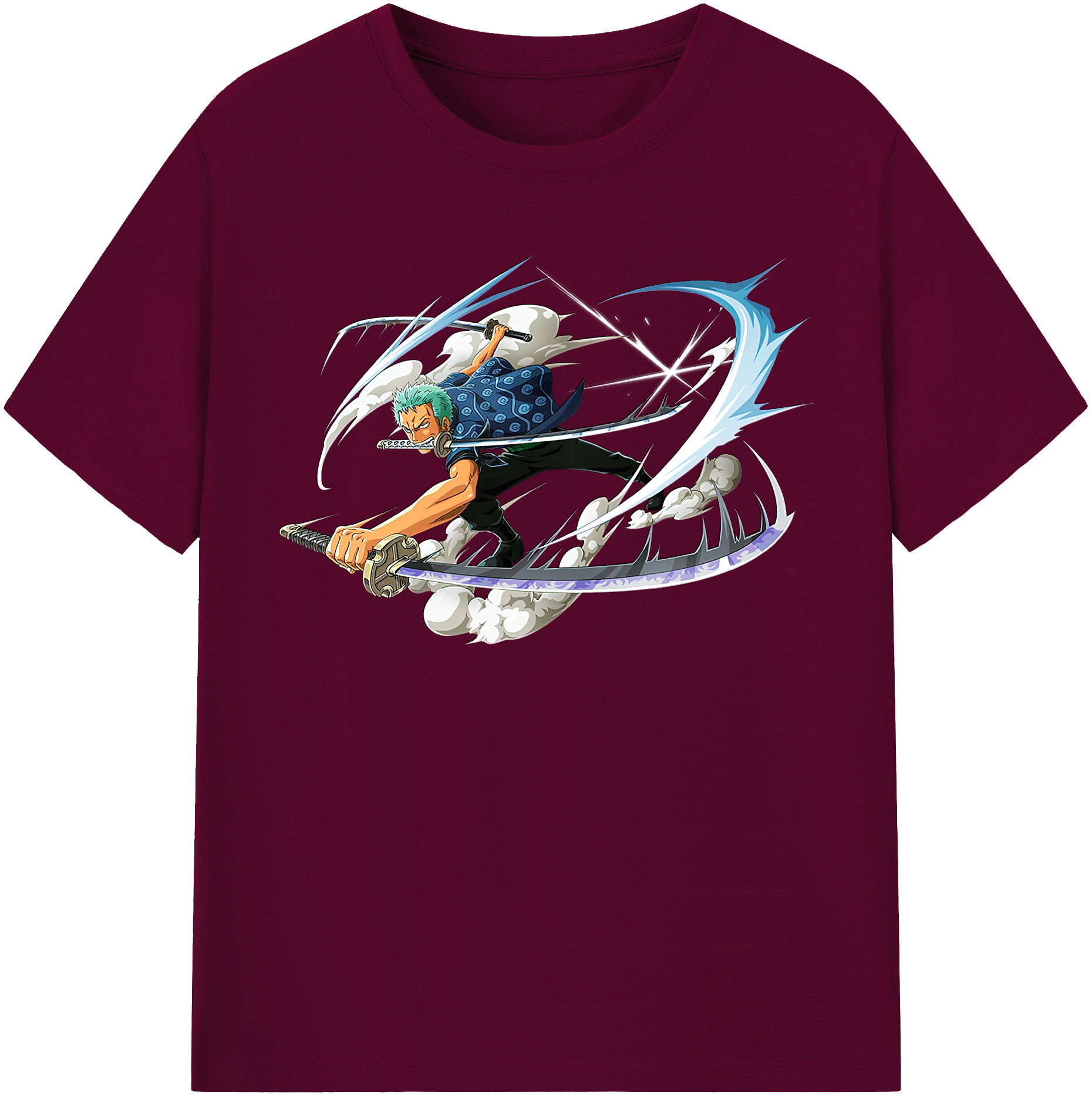 ワンピース ロロノア・ゾロ ONE PIECE Roronoa Zoro レディースカジュアルプリントTシャツ（綿100％）